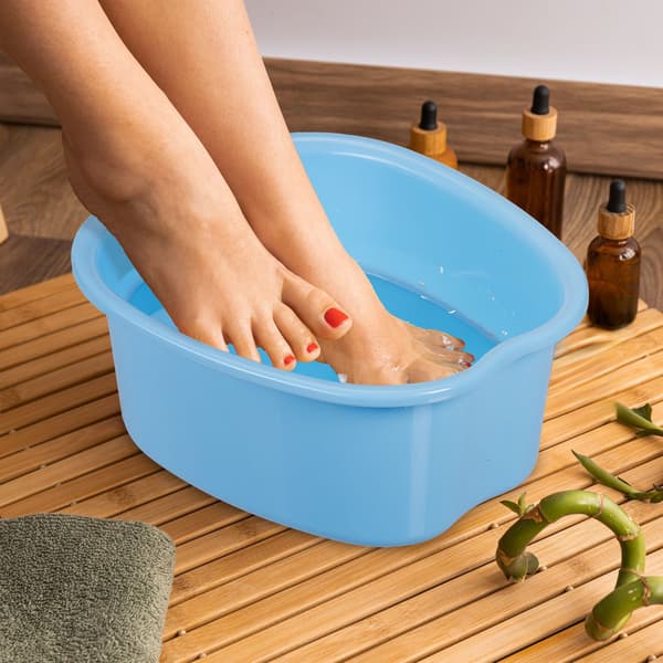 Fodbadekar i plast med massageknopper