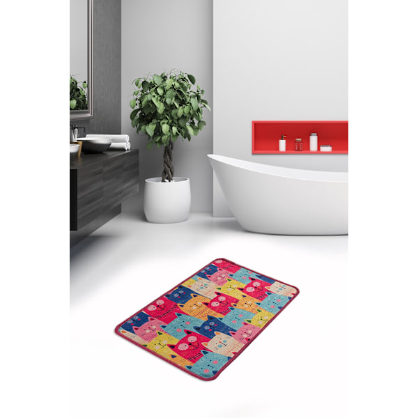 Bathmat Meow Djt - Farverig