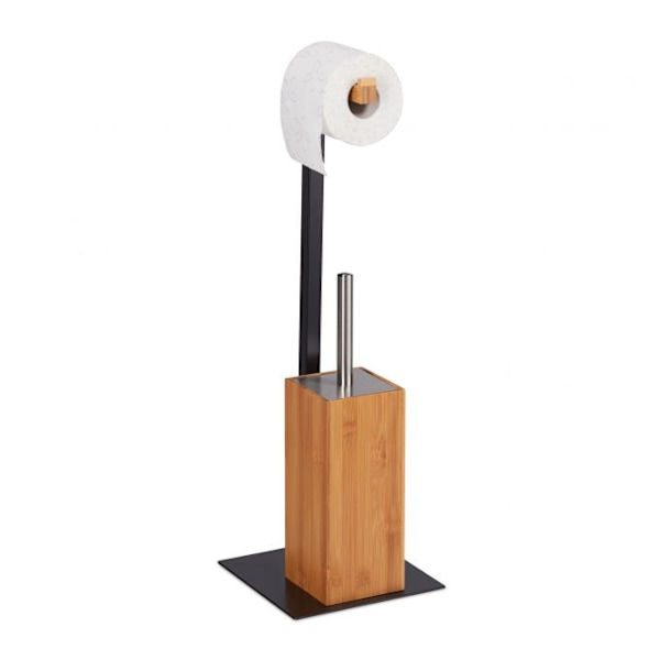 Toalettset bambu &amp; metall
