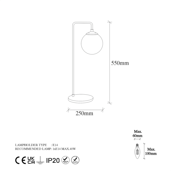 Bordlampe Viran - 10985