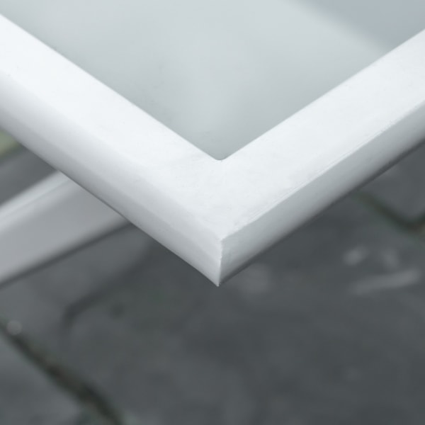 Foldebord Havebord Paraplyhul Foldebord Sidebord Balkonbord Picnicbord Metal 110X70X70Cm