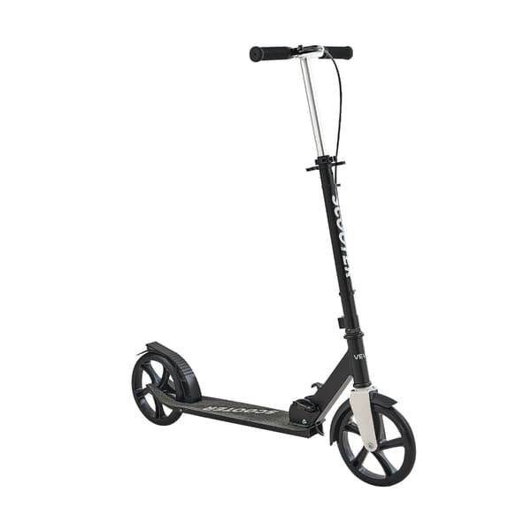 Løbehjul, justerbart styr, foldbar, 8-tommer PU-hjul