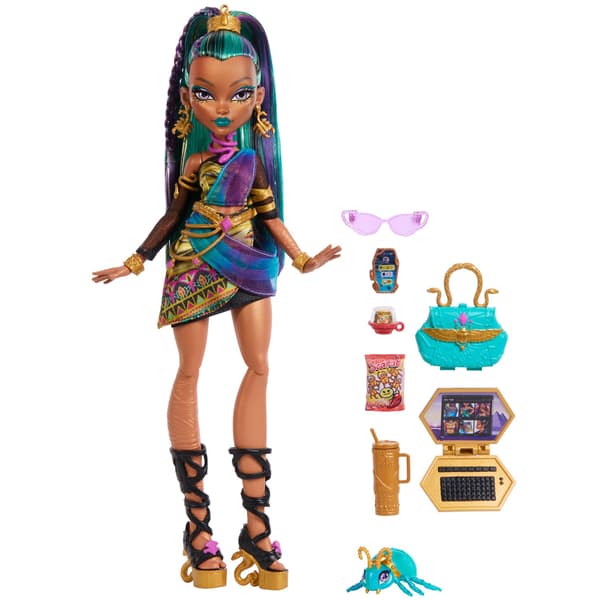 Monster High Nefera-nukke ja asusteet