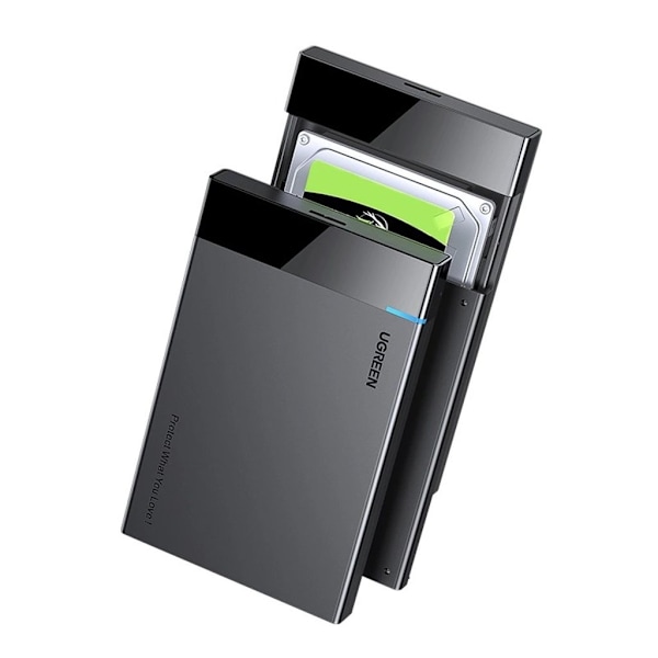 Ugrønt adapterhus til SATA 2,5'' 6TB-drev USB-C 3.0