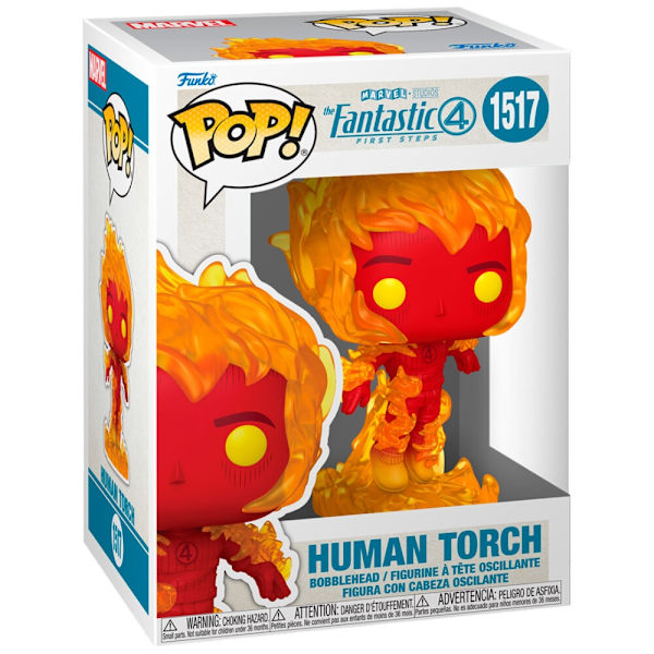 Marvel Fantastic Four Human Torch Action Figur 6-tommer samleobjekt