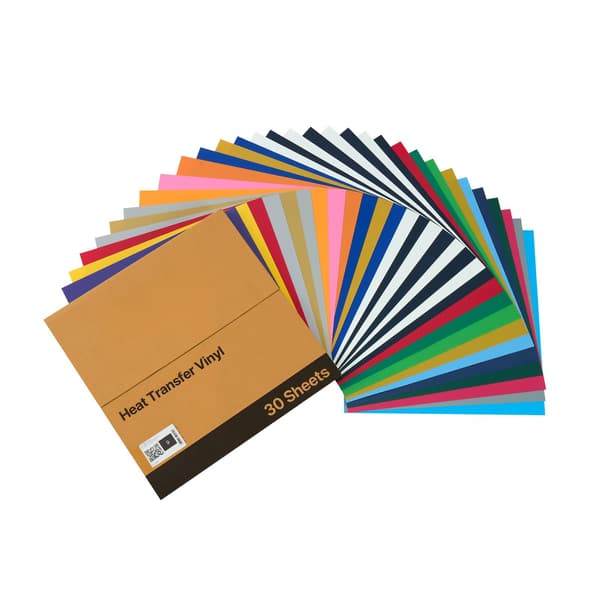 Värmeöverföringsvinylark, 30-pack, 30 x 30 cm glansigt
