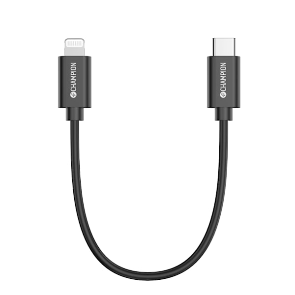 USB-C til Lightning kabel 30 cm sort