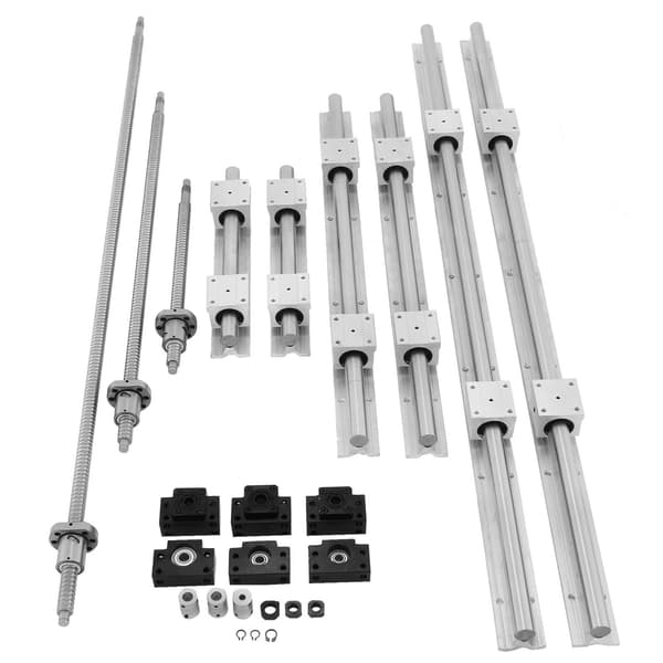 20 mm linjärskena med stöd och 16 mm kulskruv CNC-sats