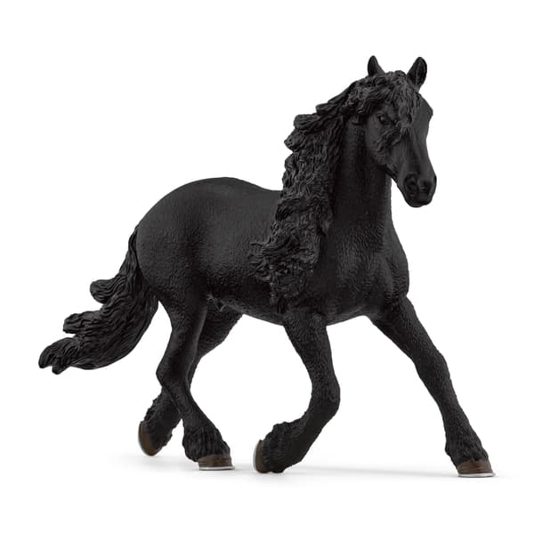 Frieserhingstfigur – Sort hest legetøjsmodel