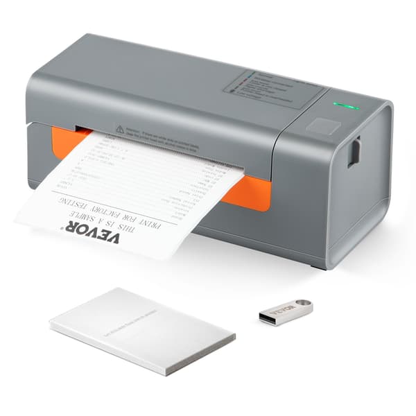 Termisk etikettskrivare 203 DPI, 4x6 USB, automatisk detektering