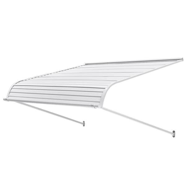 Aluminiumdörrmarkis 122 x 102 cm, regn-, sol- och snöskydd