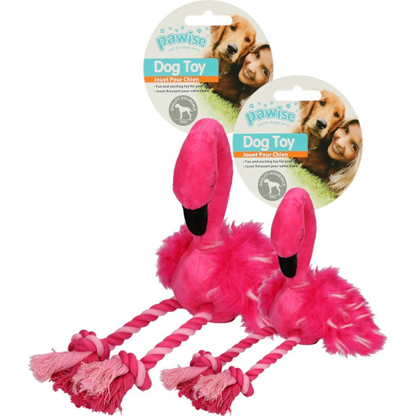 Pawise Flamingo med ben ud af reb L