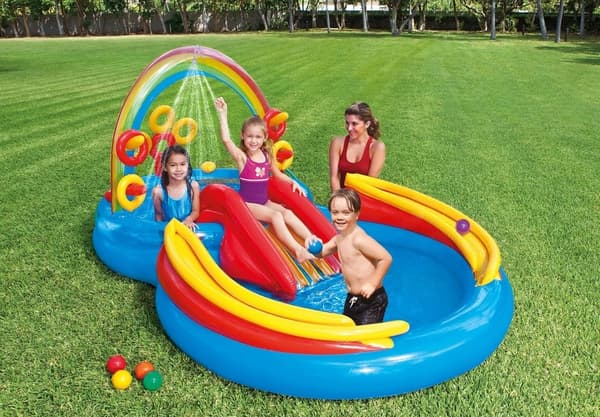 Vandlegeplads, swimmingpool, soppebassin, rutsjebane Intex 57453
