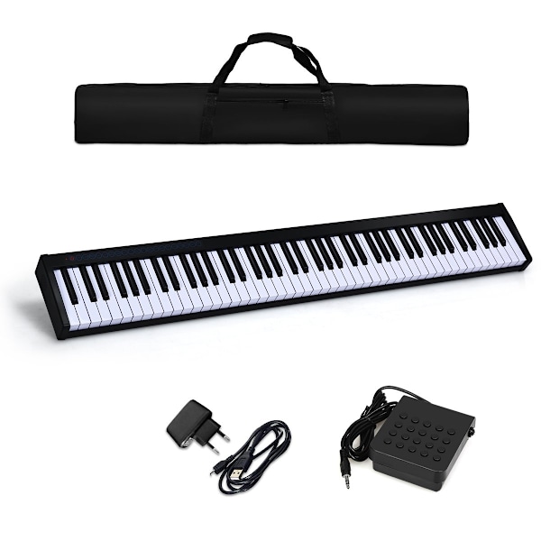Digitaalinen pianonäppäimistö 88 näppäintä Kannettava elektroninen soitin Lasten Piano Lasten Piano Musta