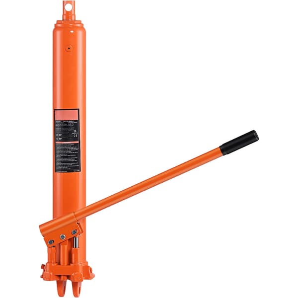 Hydraulisk domkraft med lång ram, 8 ton, motorlyft, gaffelbas