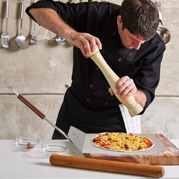 Pizza Slider med trähandtag