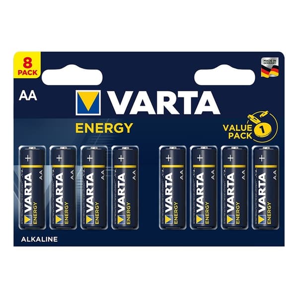 Varta Energy Alkaline batterier AA 8 stycken i multipack