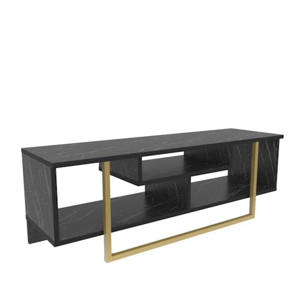 TV Stand Asal 120 - Sort, Guld