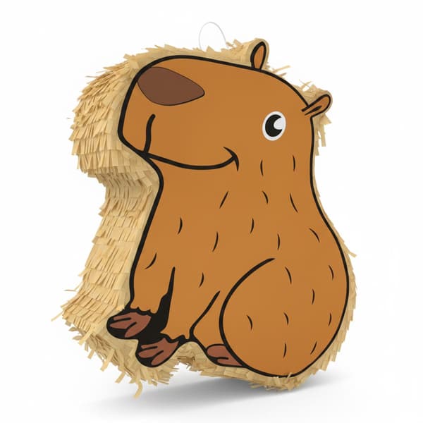 Capybara Pinata-sæt, pind og bind for øjnene inkluderet