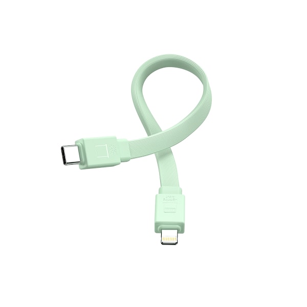 Magneettinen virtapankki 10000mAh 20W jalustalla + Lightning-kaapeli - USB-C vihreä