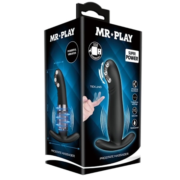Mr Play - Ladattava musta eturauhasen hierontalaite