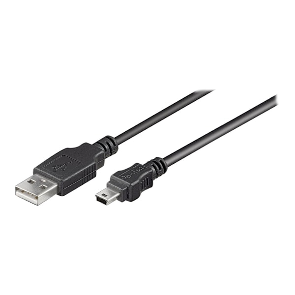 MicroConnect - USB-kabel - USB (han) til mini-USB typ B (han) - USB 2.0 - 10 m - sort