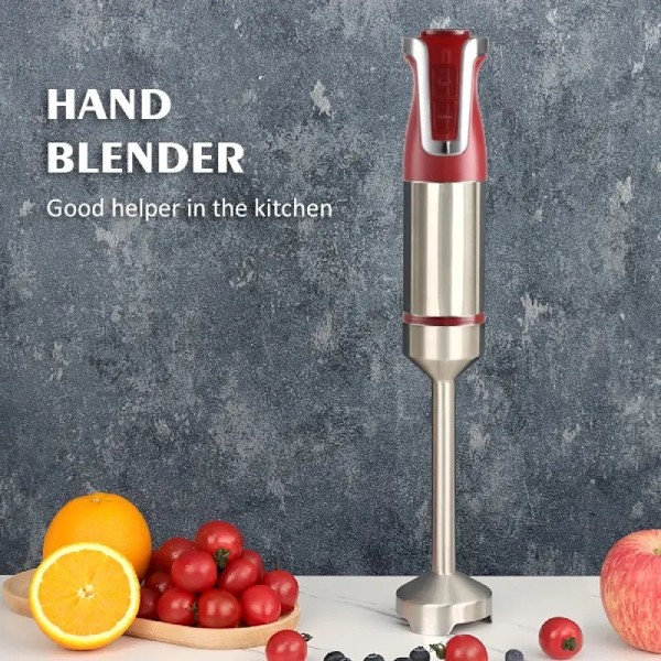 Royalty Line RL ESTM800RED: Kraftig rød stavblender til smoothies og supper