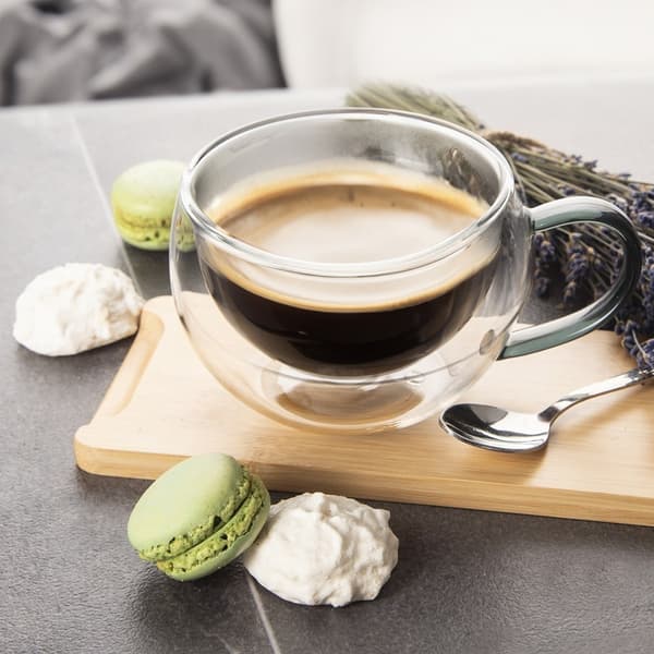 Termiska dubbla glas 300ml - Perfekt för kaffe och te