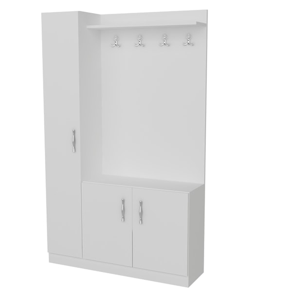 Hall Stativ Naturel - Vit