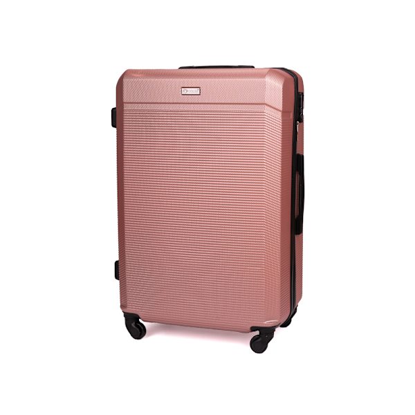 Medelhård resväska ABS M 22' STL945 rosa
