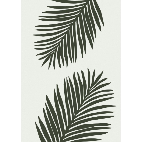 Palm Leaf Green Poster - 30x40 cm