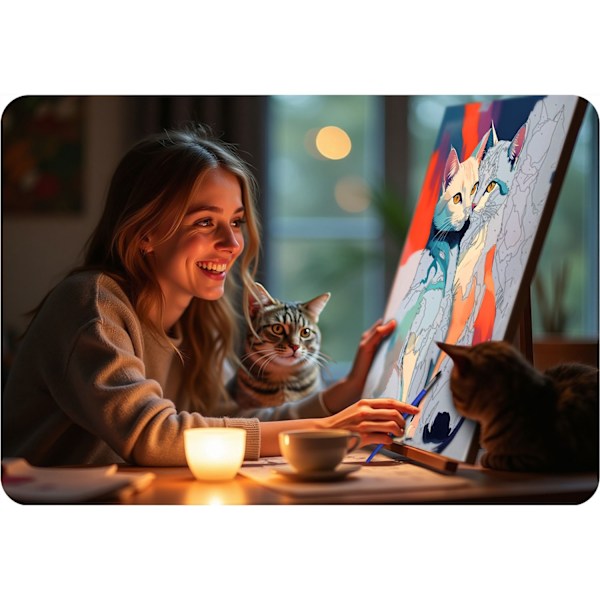 Målning efter siffror 40x50 cm Massido Cats