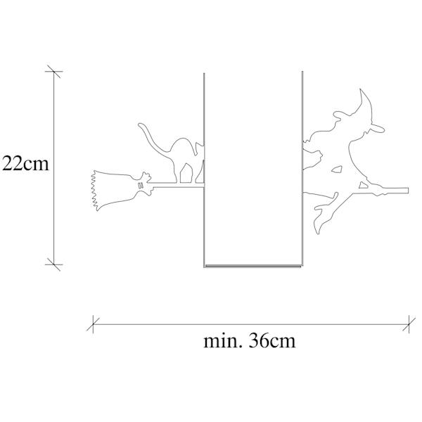 Metal Bookend Kitap tutucu 3 - musta