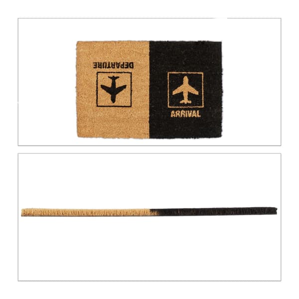 Dørmåtte kokosfiber "Afgang/ankomst"