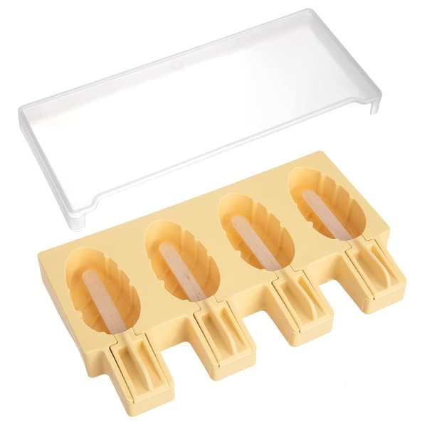 Silikonglassform med lock, gul
