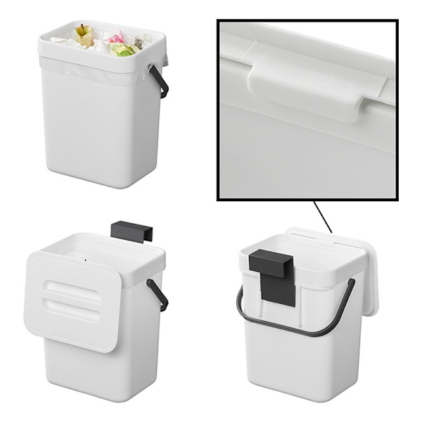 Affaldsspand med låg 3L til campingvogn/autocamper