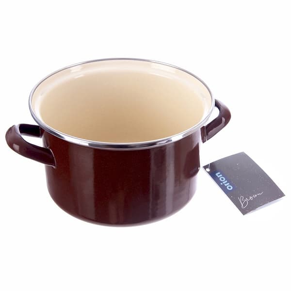 BRUN emaljegryde 18 cm, 2 l