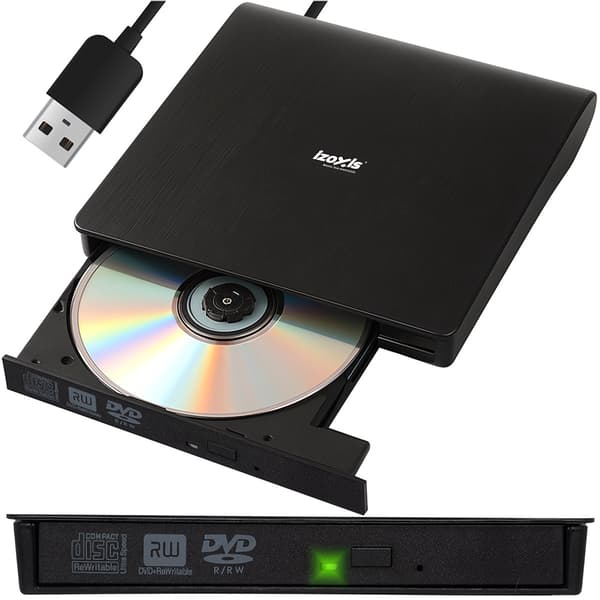 Extern enhet med CD/DVD-brännare, 1TB kapacitet