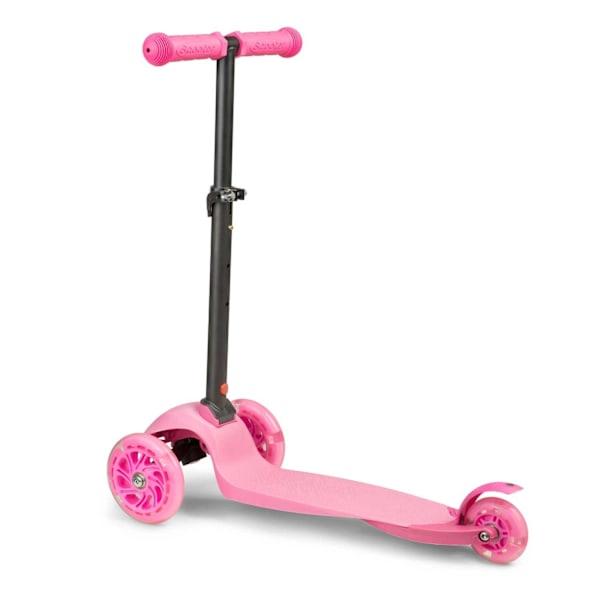 Rosa Trehjulig Sparkcykel för Barn - Ricokids Loco