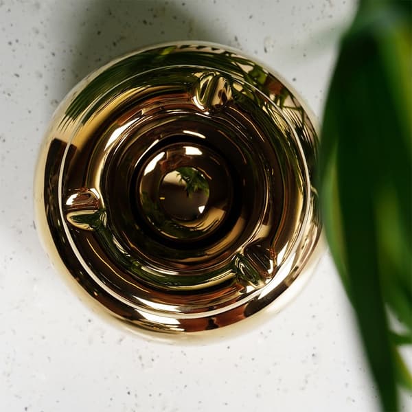 Askebæger dolomit guld rund 11 cm