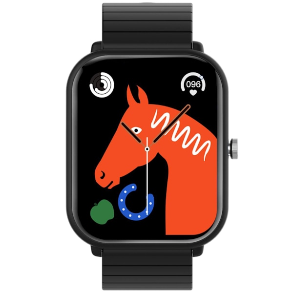 Trainermate 2 Smartwatch med rektangulær urskive Sort