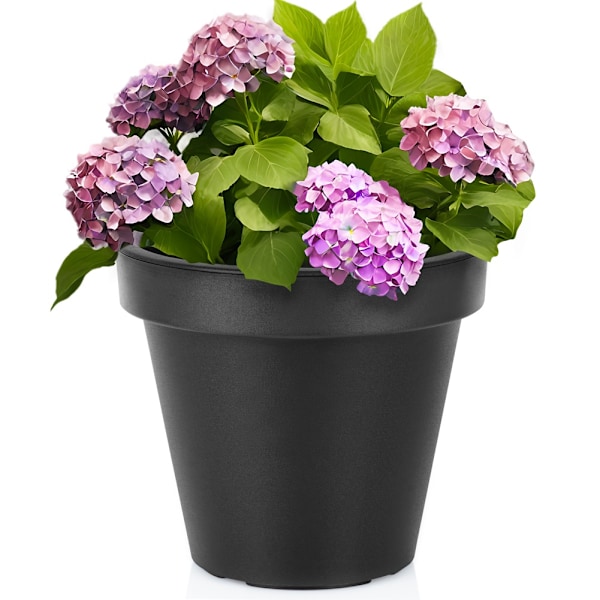 Havekrukke i plast sort rund 29 cm