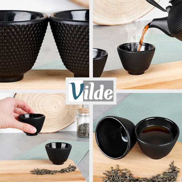 Støbejernsemaljerede tekopper CAST LINE 60 ml 2 stk.