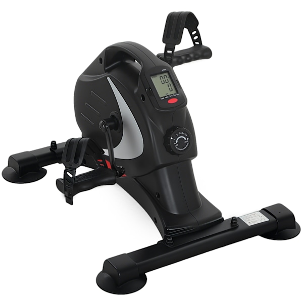 Pedaltræner stille mini motionscykel med 8 niveauer magnetisk modstand LCD-skærm bærbar bentræner med skridsikker måtte seniorer arm- og bentræningspe