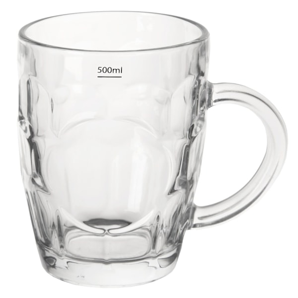 Stort glaskrus med hank - 500 ml