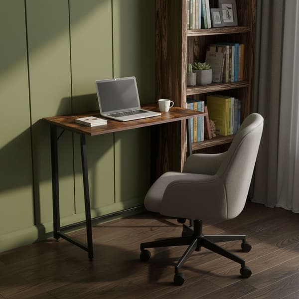 Sammenklappeligt laptopbord, 80x45 cm, MDF og metal