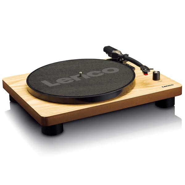 LS-50WD Levysoitin sisäänrakennetuilla kaiuttimilla USB Encoding Wood