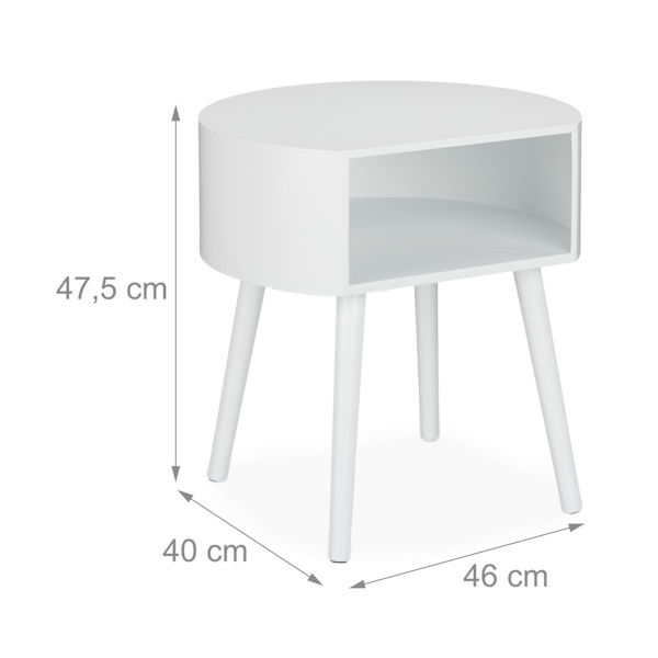 Sidebord med rum