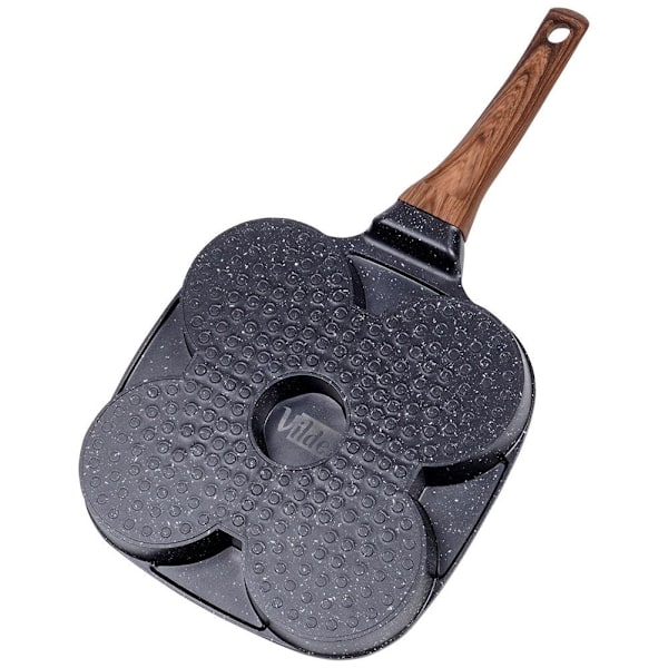 Granitbelagt non-stick stegepande med 4 rum