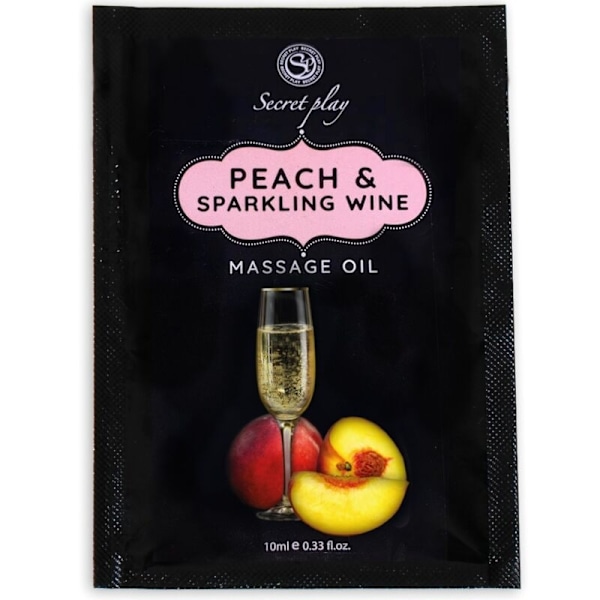 Secretplay - Peach & Sparkling Wine Hierontaöljypussi 10 ml